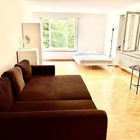 Center Flats With Balcony Garden View Rigi Self Checkin Daire *